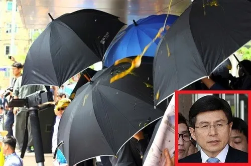 প্রধানমন্ত্রীকে ডিম ছুড়েছে সাউথ কোরিয় জনতা (ভিডিও)