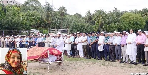চট্টগ্রাম পুলিশ লাইনে মাহমুদা’র জানাযা