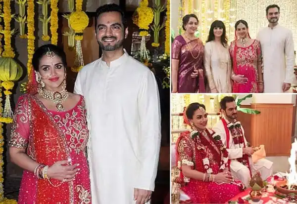 অন্তঃসত্ত্বা এশার বিয়ের ছবি, পরিবার ও অতিথিদের সঙ্গে আনন্দের মুহূর্ত. Channel i News - চ্যানেল আই নিউজ