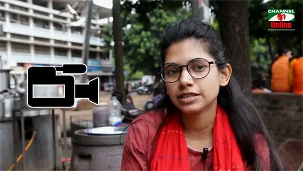 বাংলাদেশের তরুণী রোহিঙ্গা সংকট নিয়ে সাক্ষাৎকার দিচ্ছেন. Channel i News - চ্যানেল আই নিউজ