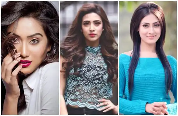 তিন সুন্দরী মহিলার ছবি এক বিজ্ঞাপনে, বিভিন্ন পোজে ও পোশাকে।. Channel i News - চ্যানেল আই নিউজ