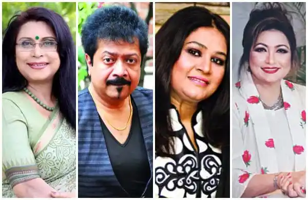 চারজন নারী ও একজন পুরুষের ছবি, সবাই হাসিমুখে দাঁড়িয়ে. Channel i News - চ্যানেল আই নিউজ