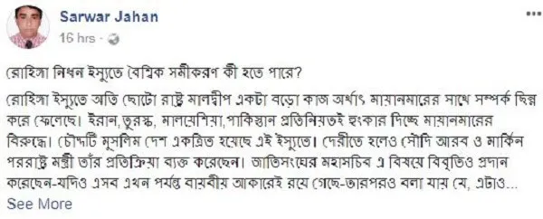 রোহিঙ্গা সংকটের ছবি, আন্তর্জাতিক আলোচনা ও মানবাধিকার পরিস্থিতি. Channel i News - চ্যানেল আই নিউজ