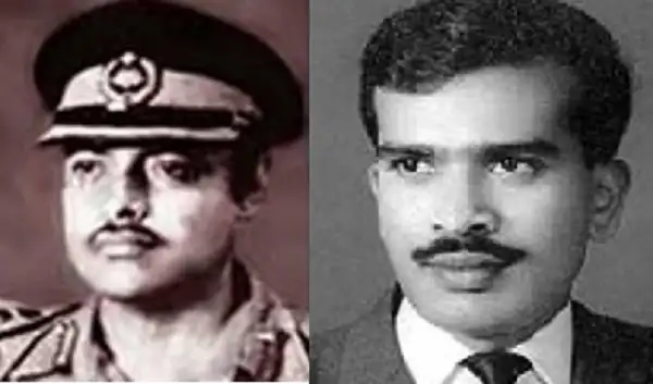 Two men in black and white, one in police uniform, the other in formal attire. Channel i News - চ্যানেল আই নিউজ