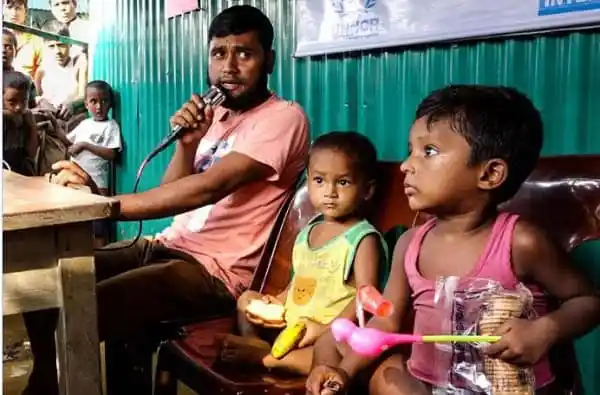 রোহিঙ্গা শিশুদের জন্য মানবিক সহায়তা প্রদান করছে।. Channel i News - চ্যানেল আই নিউজ