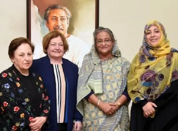 রোহিঙ্গা সংকট: প্রধানমন্ত্রীকে ‘দয়ালু মা’ বললেন ৩ নোবেল জয়ী