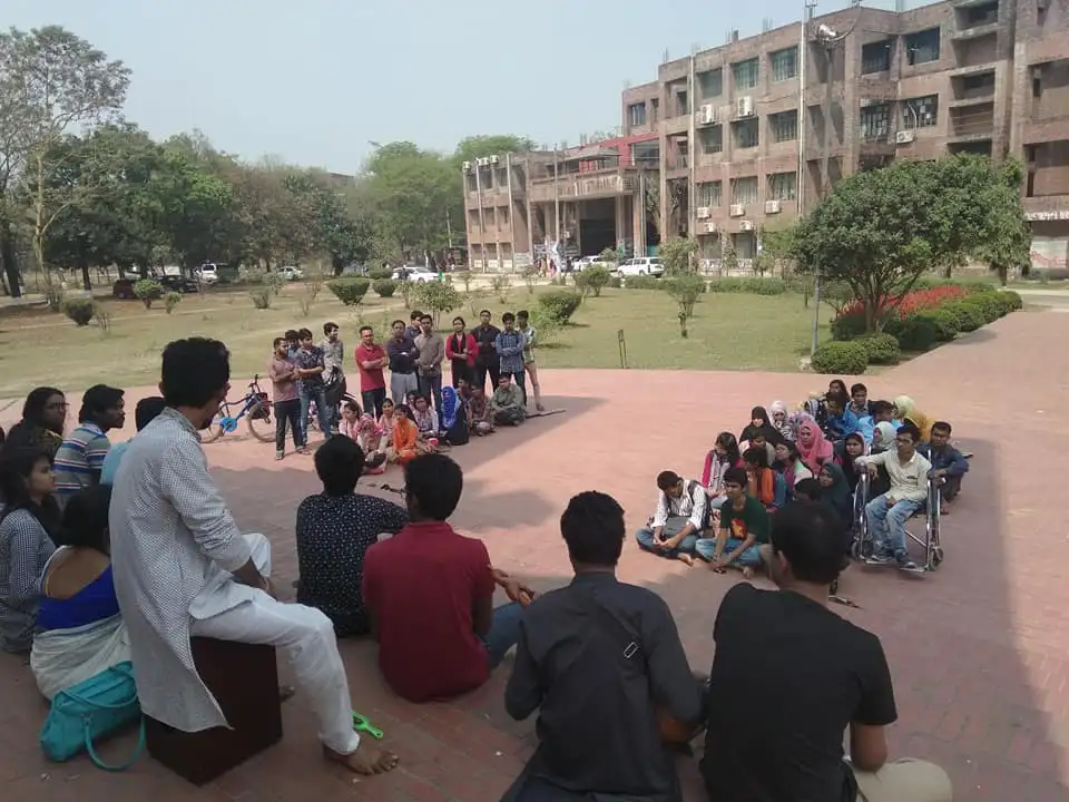জাহাঙ্গীরনগর বিশ্ববিদ্যালয়ে প্রতিবাদি সাংস্কৃতিক অনুষ্ঠান