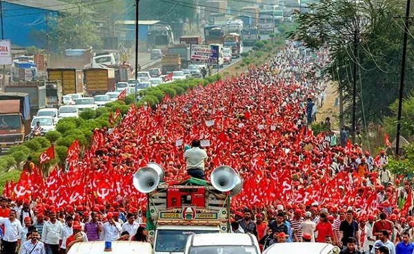 ভারত-মহারাষ্ট্র-কৃষকদের মিছিল-মুম্বাই
