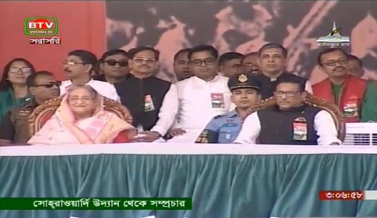 ঐতিহাসিক ৭ মার্চের সমাবেশে প্রধানমন্ত্রী