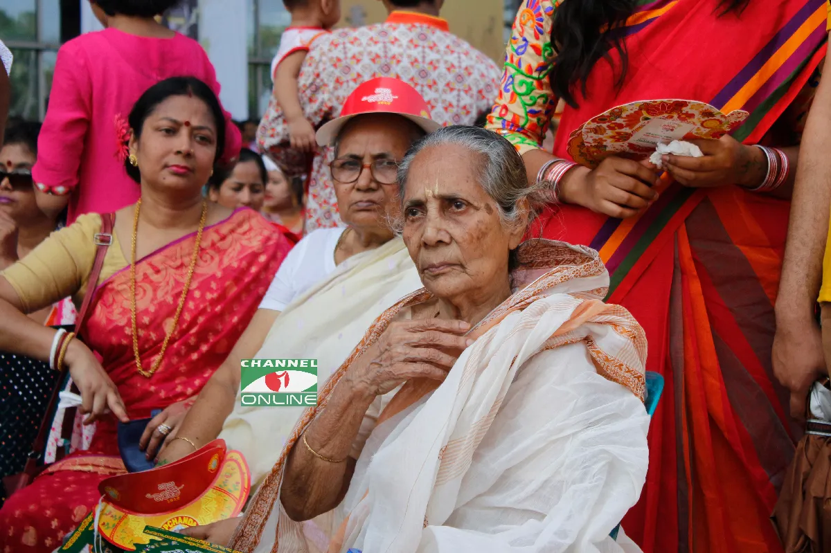 প্রবীণ মানুষের অংশগ্রহণ ছিলো চোখে পড়ার মত