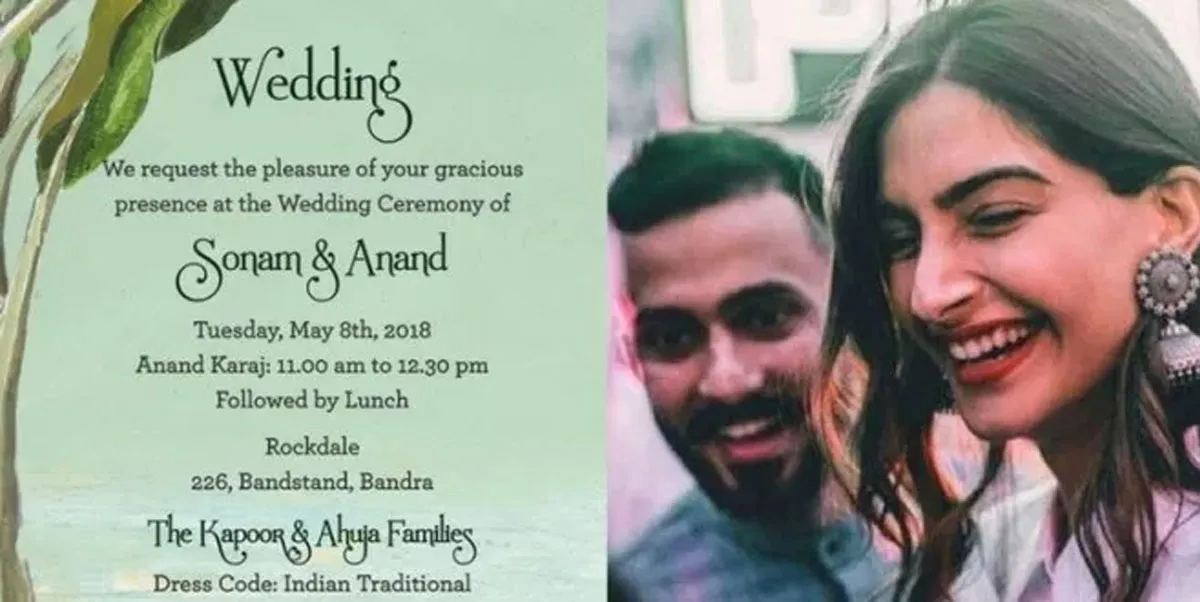 সোনম-আনন্দের বিয়ের কার্ডে প্রকৃতি রক্ষার বার্তা!