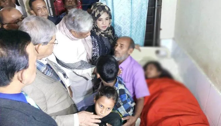 সুবর্ণচরের সেই নির্যাতিত নারীর পাশে থাকার আশ্বাস ফখরুলের