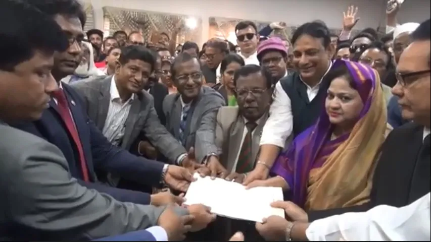 সৈয়দ আশরাফের বোনের মনোনয়ন দাখিল