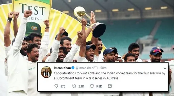 কোহলিকে ইমরান খানের অভিনন্দন