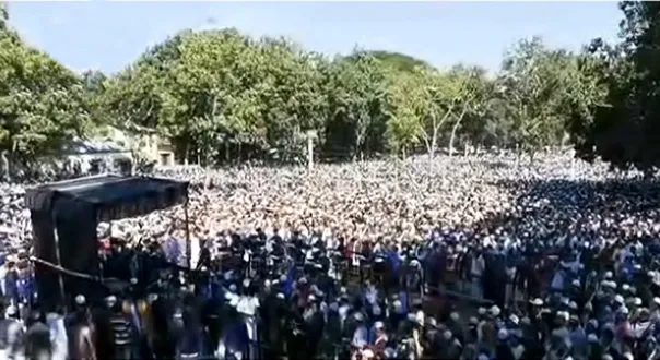 শোলাকিয়ায় সৈয়দ আশরাফের দ্বিতীয় জানাজায় লাখো মানুষের ঢল