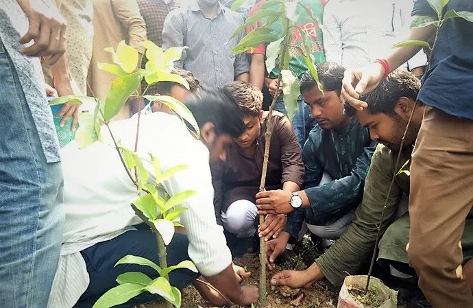 ৯৯টি গাছ লাগিয়ে জাবিতে বঙ্গবন্ধুর জন্মদিন উদযাপন