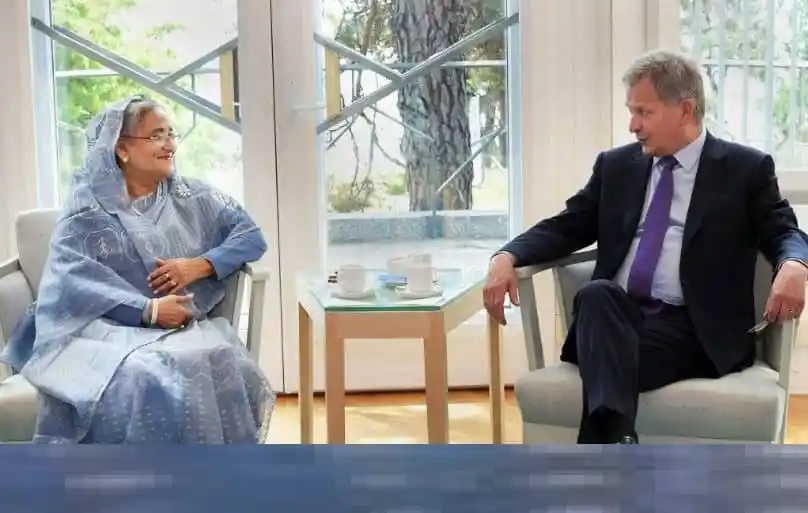 জলবায়ু পরিবর্তনের ঝুঁকি মোকাবেলা নিয়ে হাসিনা- নিনিস্তো বৈঠক