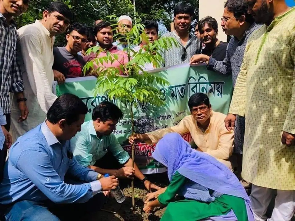 ঢাকাস্থ চাঁদপুর জেলা সাংবাদিক ফোরামের বৃক্ষরোপণ কর্মসূচি