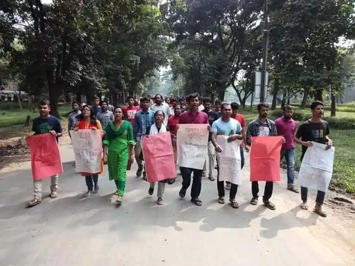 আবরার ফাহাদ হত্যার প্রতিবাদে জাবিতে বিক্ষোভ