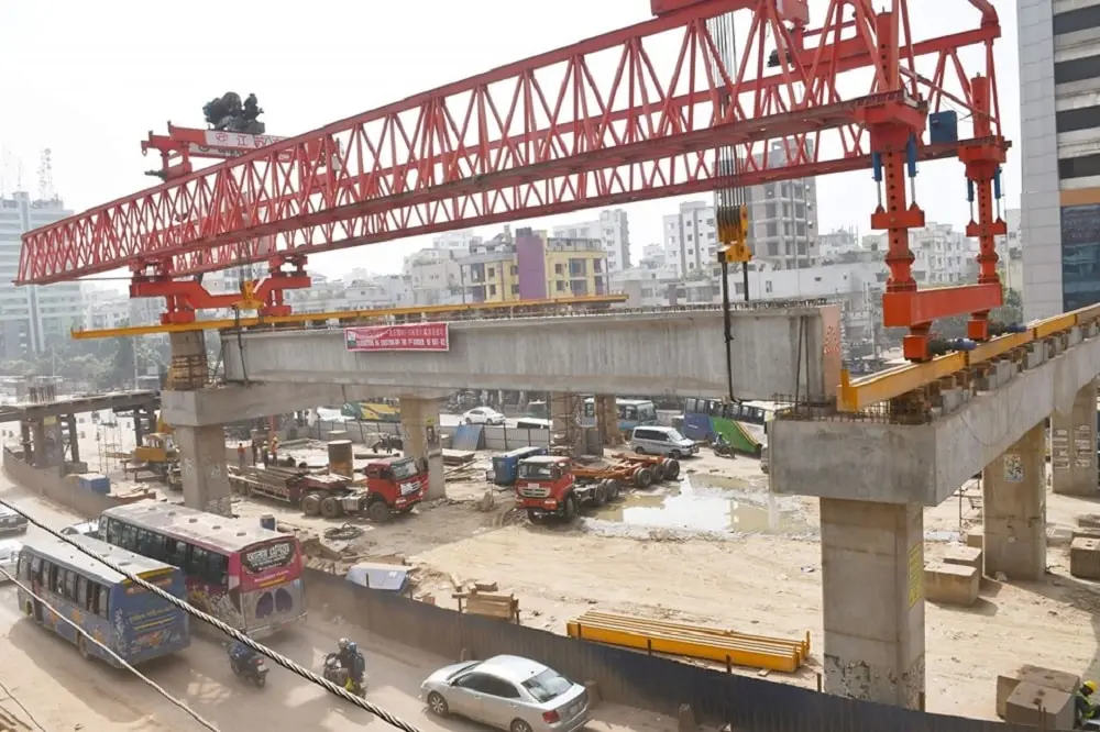 স্থাপিত হলো বাংলাদেশের প্রথম বিআরটি’র গার্ডার