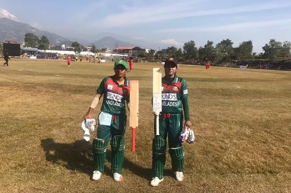 মালদ্বীপকে ৬ রানে অলআউট করে সোনার মঞ্চে মেয়েরা