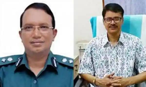 দুদক পরিচালক বাছির ও ডিআইজি মিজান ছবি. Channel i News - চ্যানেল আই নিউজ