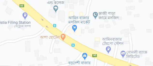 বাংলাদেশের রাজধানী ঢাকার একটি রাস্তার মানচিত্র, ন্যাশনাল হাইওয়ে সংযোগের সাথে।. Channel i News - চ্যানেল আই নিউজ