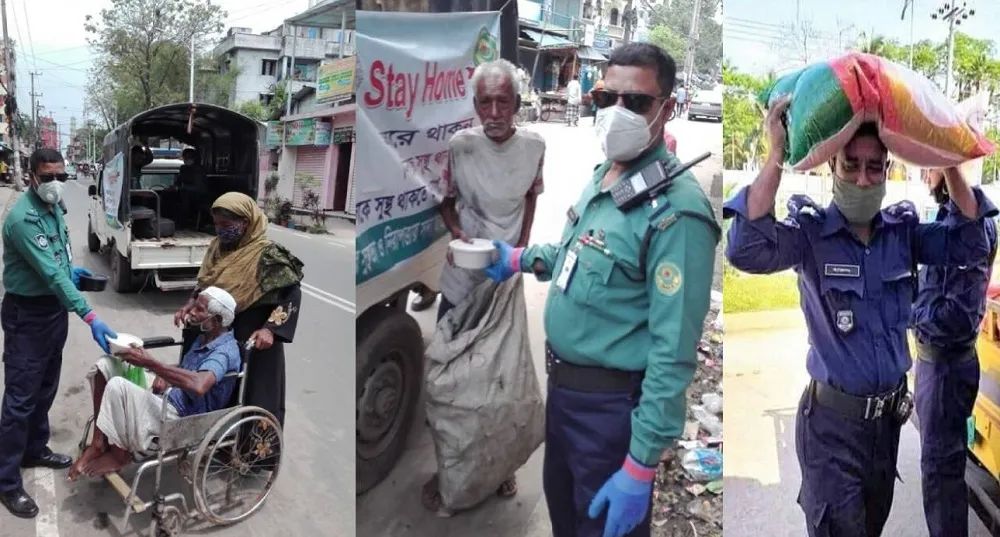করোনাভাইরাস: চট্টগ্রাম মেট্রোপলিটন পুলিশের অন্যরকম মানবতা