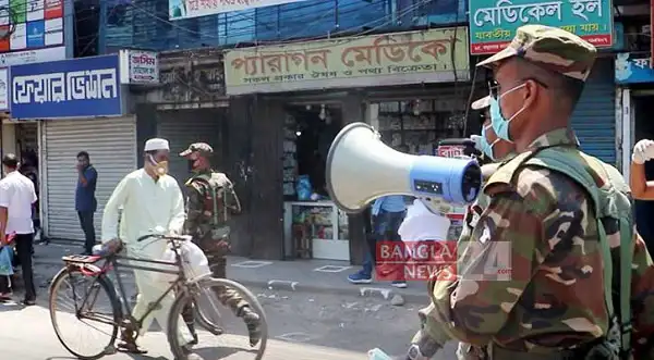 সেনা সদস্যের মাইকিং কার্যক্রম, জনসাধারণের মাঝে সতর্কতা বার্তা প্রদান. Channel i News - চ্যানেল আই নিউজ