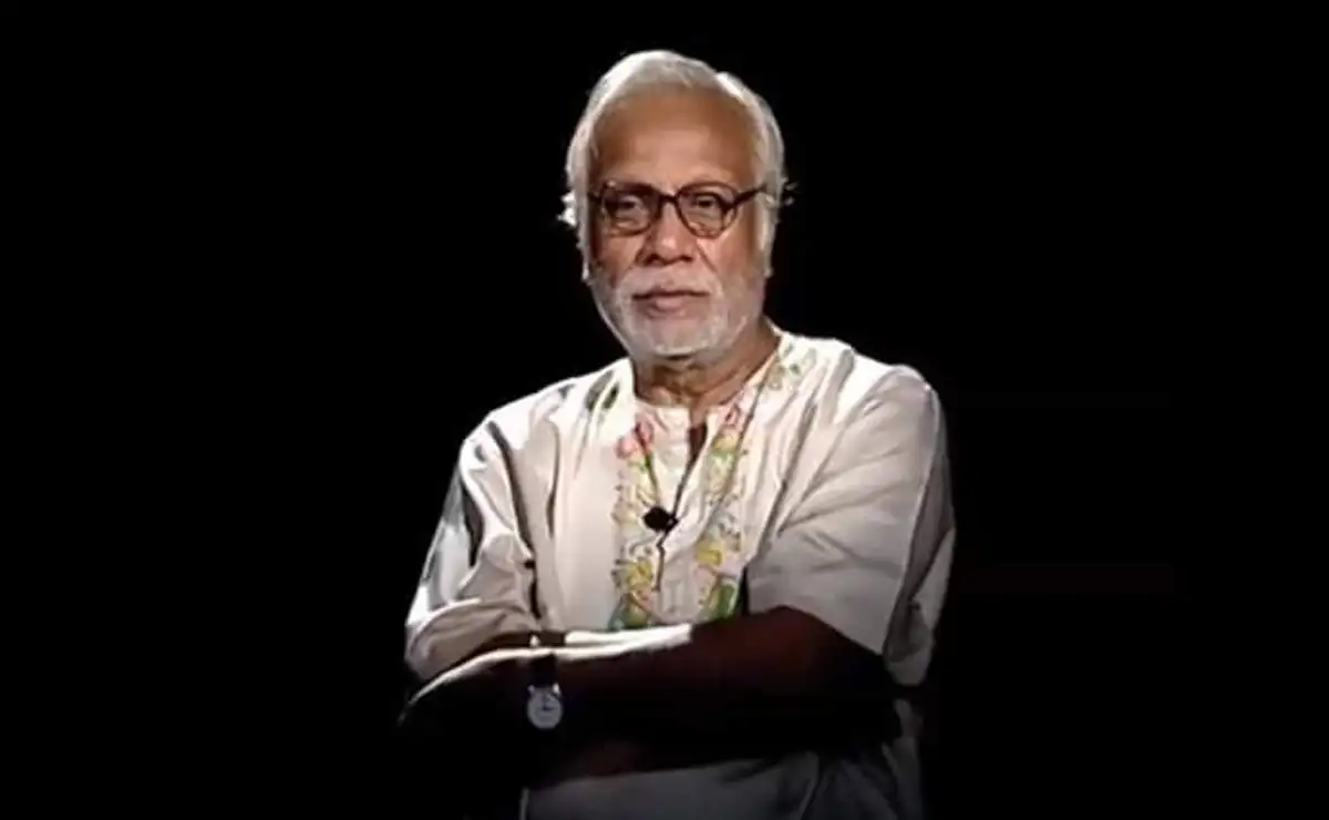 শিল্প নির্দেশক মহিউদ্দিন ফারুকের ছবি, কালো পটভূমিতে।. Channel i News - চ্যানেল আই নিউজ