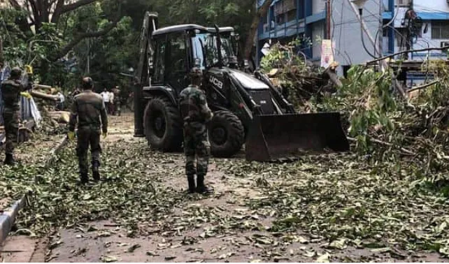 আম্পান: পশ্চিমবঙ্গের পরিস্থিতি স্বাভাবিক করতে সেনাবাহিনী