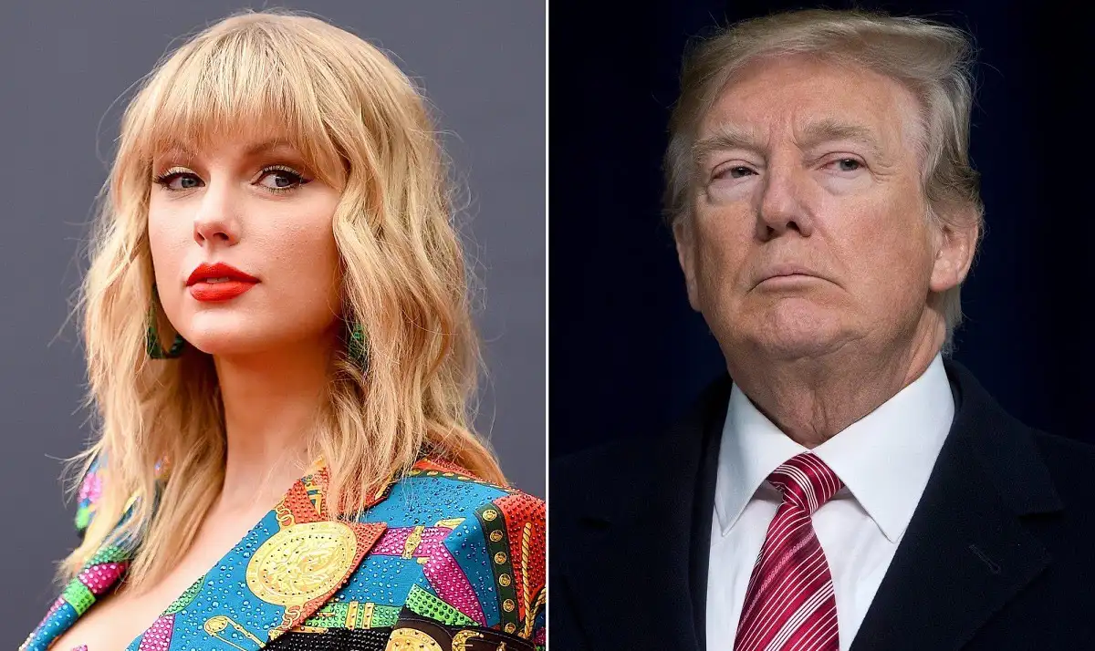 Portraits of a young woman and Donald Trump side by side. Channel i News - চ্যানেল আই নিউজ