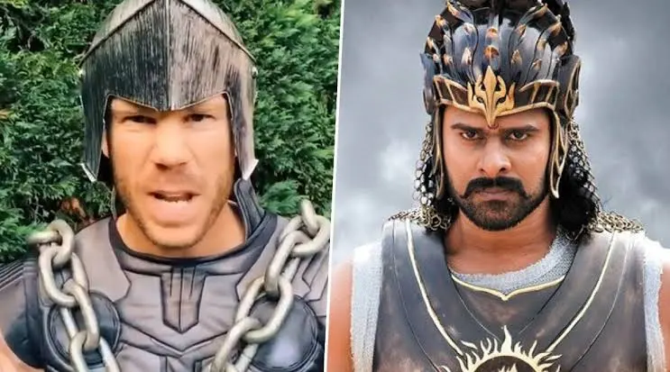 ‘বাহুবলী’ সাজে চমকে দিলেন ক্রিকেটার ডেভিড ওয়ার্নার!