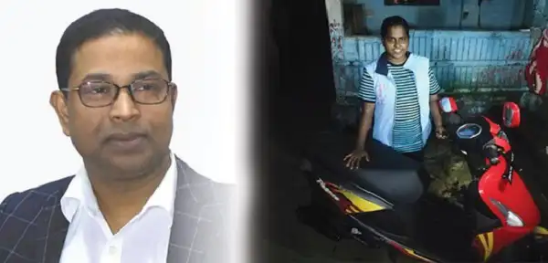 ইগলুর গ্রুপের সিইও আরিফা, একটি মোটরসাইকেল সহ ছবি. Channel i News - চ্যানেল আই নিউজ