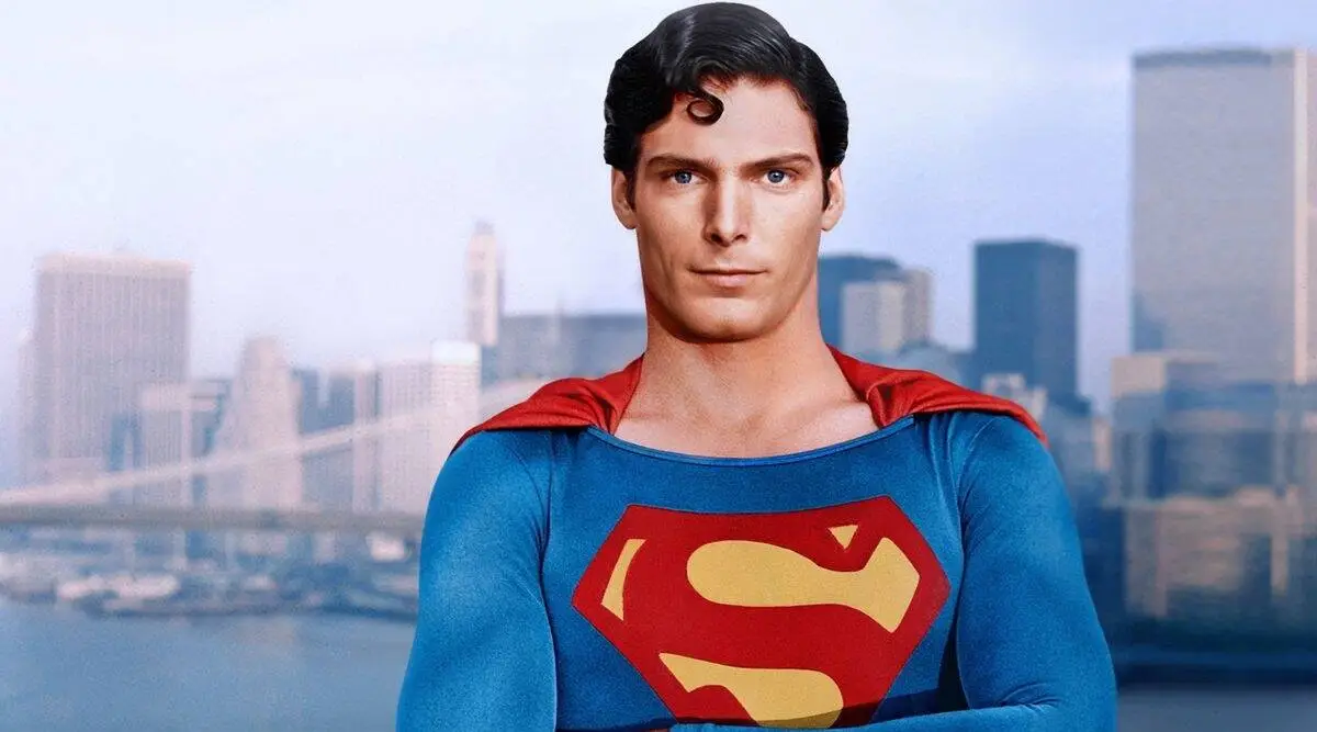Superman in a cityscape with skyscrapers in the background. Channel i News - চ্যানেল আই নিউজ