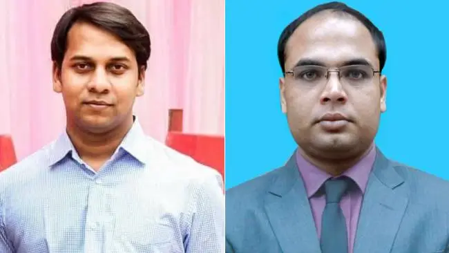 দুইজন পুরুষের ছবি, একজন হাস্যোজ্জ্বল, অন্যজন গম্ভীর।. Channel i News - চ্যানেল আই নিউজ