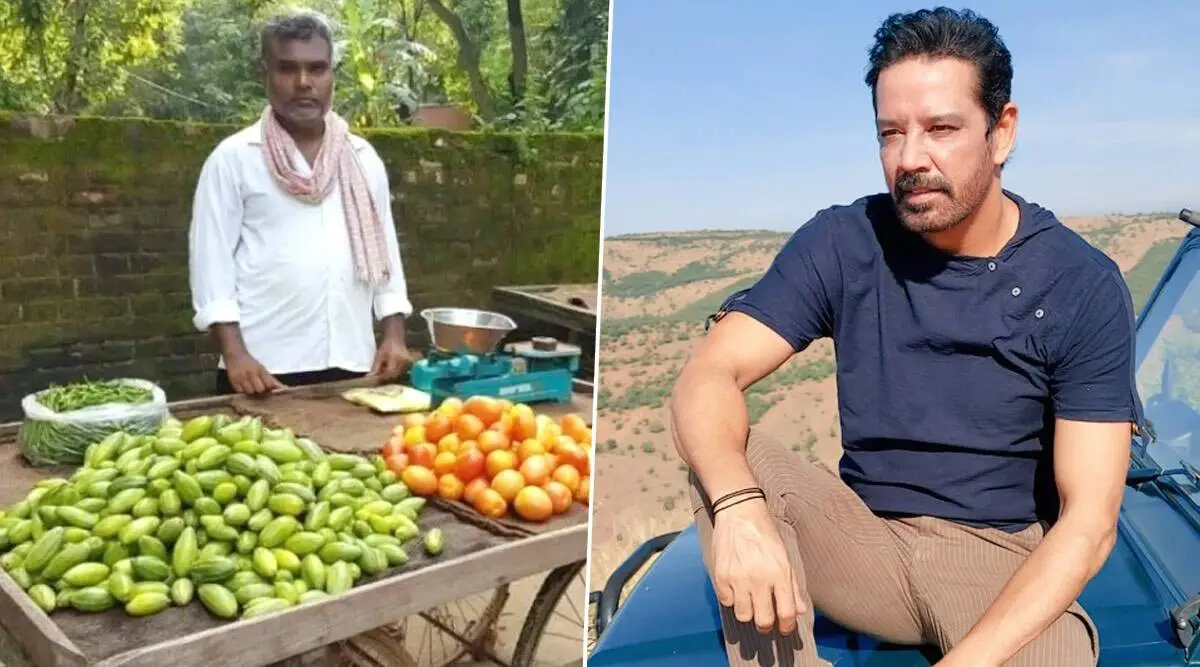 Two men, one selling vegetables and the other sitting outdoors. Channel i News - চ্যানেল আই নিউজ