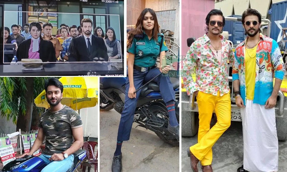 শাকিব, মাহি, স্পর্শিয়া, নিরব, ইমন, পিয়া ও রোশান ছবি. Channel i News - চ্যানেল আই নিউজ