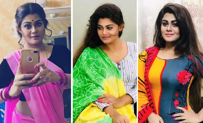 নাটকের জন্য প্রস্তুত তিনজন নায়িকা, বিভিন্ন পোশাকে দেখা যাচ্ছে. Channel i News - চ্যানেল আই নিউজ