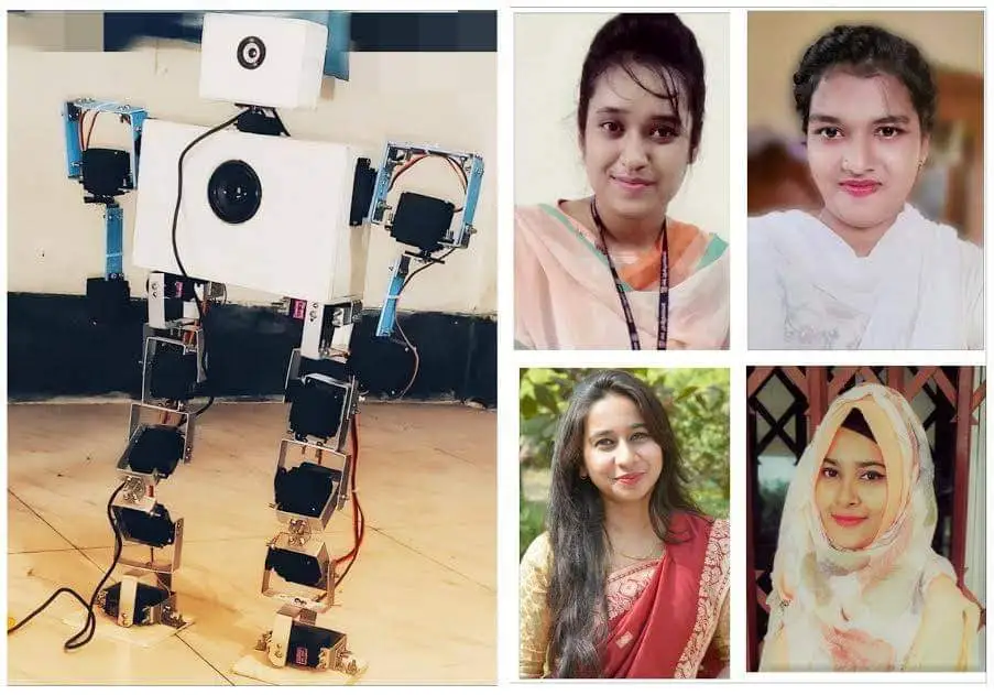 চার শিক্ষার্থী তৈরি করেছেন নর্সের কাজ করতে পারা রোবট. Channel i News - চ্যানেল আই নিউজ