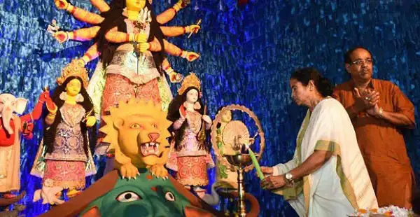 Durga Puja celebration with idols and rituals in Bengal. Channel i News - চ্যানেল আই নিউজ