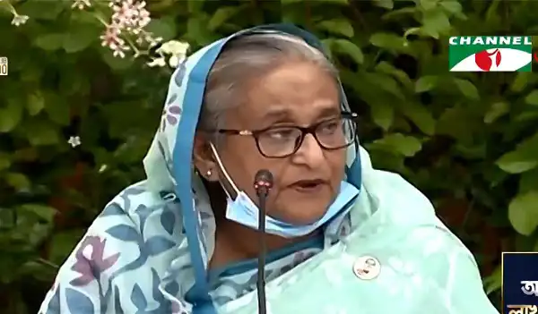 বাংলাদেশের প্রধানমন্ত্রী শেখ হাসিনা জাতীয় সংসদে ভাষণ দিচ্ছেন. Channel i News - চ্যানেল আই নিউজ