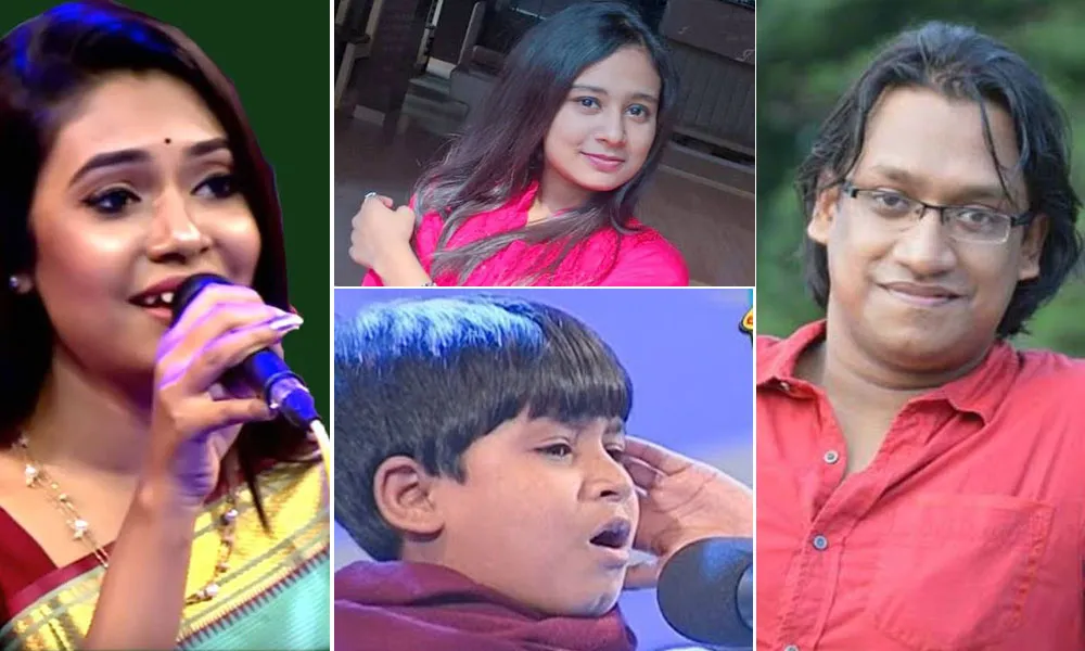 বাংলাদেশের জনপ্রিয় গায়ক ও শিল্পীদের ছবি, মঞ্চে পারফর্ম করছে. Channel i News - চ্যানেল আই নিউজ