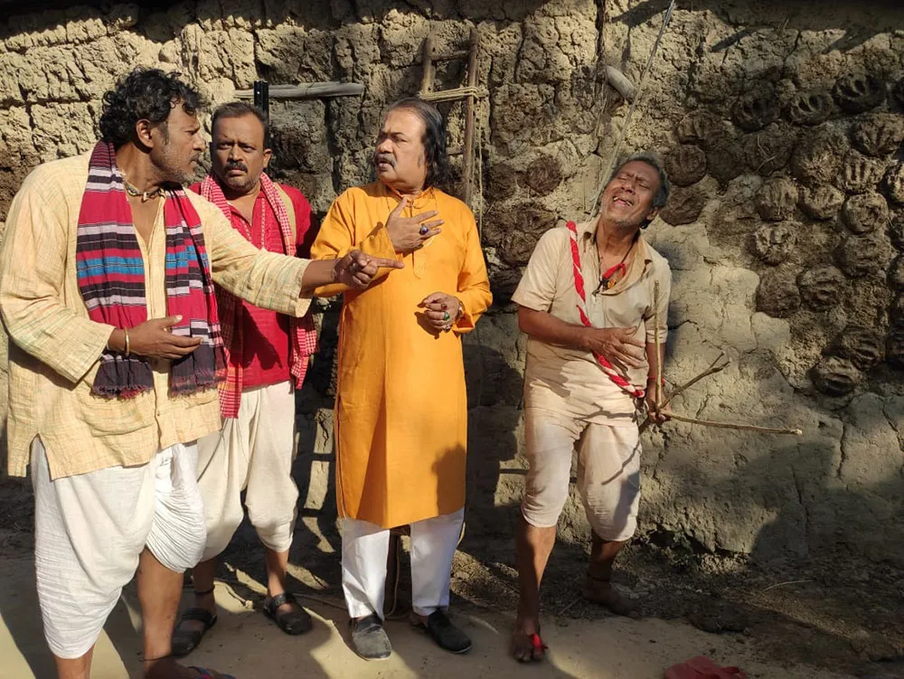 সাঁওতাল নারীর চরিত্রে দিলারা, নাটকের দৃশ্য. Channel i News - চ্যানেল আই নিউজ