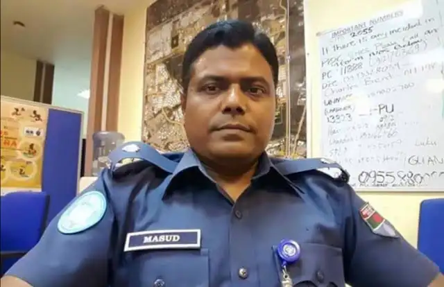বাংলাদেশ পুলিশ এসপি মাসুদের ছবি, সিনহা হত্যা মামলার তদন্তকারী কর্মকর্তা. Channel i News - চ্যানেল আই নিউজ