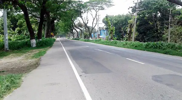 শান্ত রাস্তা ও সবুজ গাছপালা, শান্তিপূর্ণ পরিবেশের ছবি. Channel i News - চ্যানেল আই নিউজ