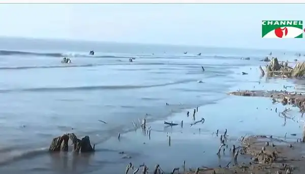 কুয়াকাটায় জলবায়ু পরিবর্তনের প্রভাব স্পষ্ট দেখা যাচ্ছে. Channel i News - চ্যানেল আই নিউজ