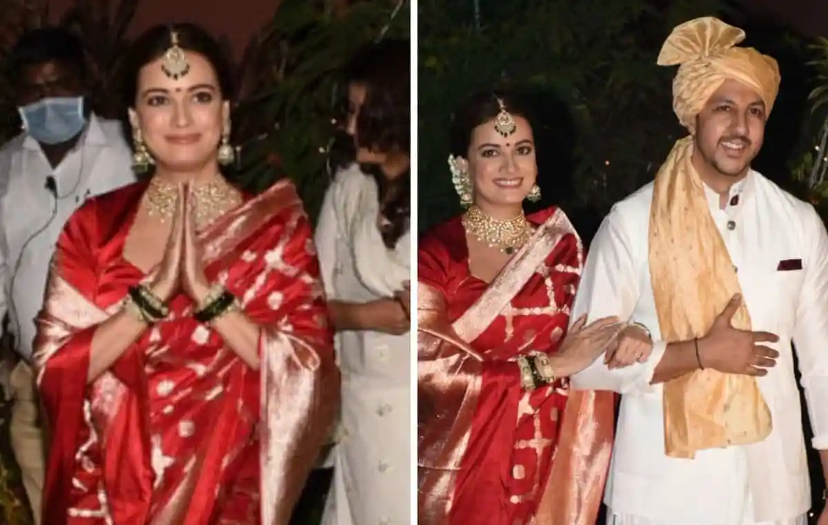 দিয়া মির্জা বিবাহের অনুষ্ঠানে শুভেচ্ছা জানাচ্ছেন. Channel i News - চ্যানেল আই নিউজ