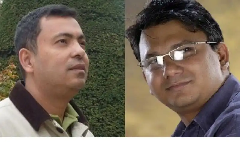 দুই ব্যক্তির ছবি, একজনের মুখের দিক থেকে দেখা, অন্যজনের মুখের দিক থেকে দেখা. Channel i News - চ্যানেল আই নিউজ