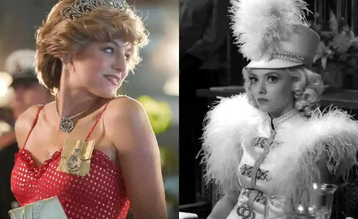 Two women in vintage costumes, one in a red polka dot dress, the other in a feathered hat. Channel i News - চ্যানেল আই নিউজ